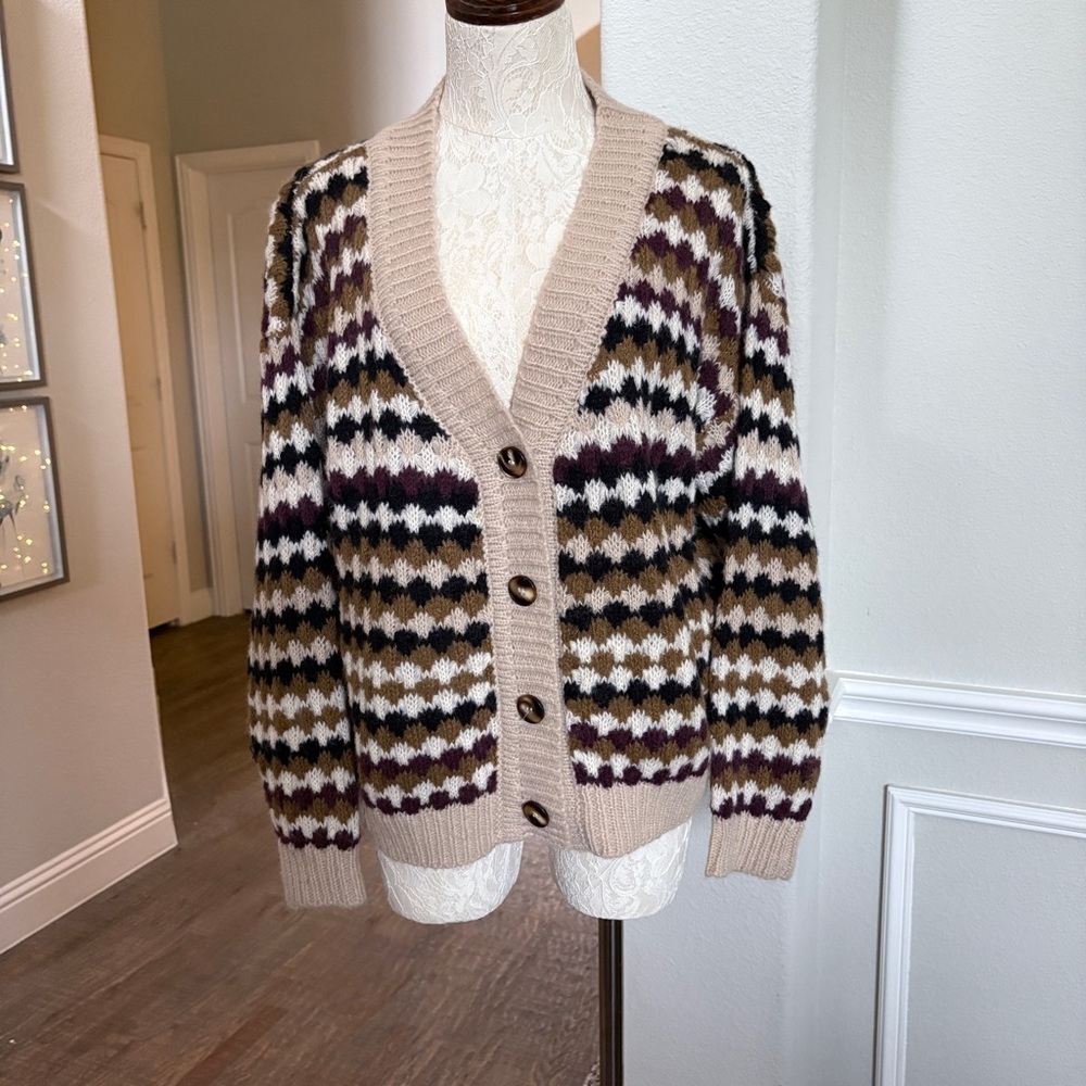 Grade & Gather oversized cardigan 3d weave small ( runs oversized to medium)​​